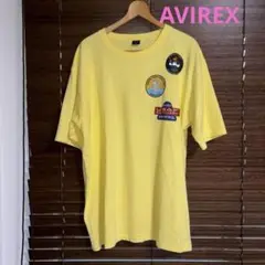 AVIREX イエロー Tシャツ 2XL