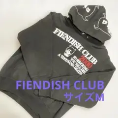 FIENDISH CLUB パーカー　スゥエット　ブラック　＃1999