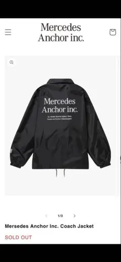 mercedes anchor inc. コーチジャケット BlackEyePatch 新品 メルセデス アンカーインク MERCEDES ANCHOR