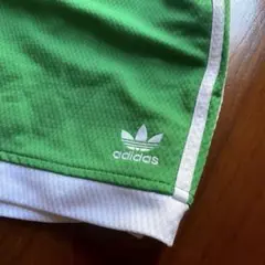 adidas グリーン 3本ライン ショートパンツ 90s 80s 正規品