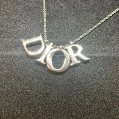 クリスチャンディオール ネックレス チョーカー ロゴ dior シルバー