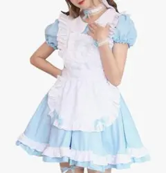 メイド服 水色 ナース クロス