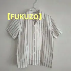 ❤本日よりお買い得美品【FUKUZO】ストライプ 半袖シャツ サイズ36