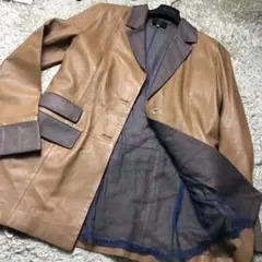 【美品】フェンディ レザー ジャケット ヴィンテージ ブラウン 茶色