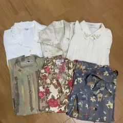 昭和レトロブラウス　６枚まとめ売り