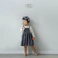 ikii エプロンワンピース 韓国子供服