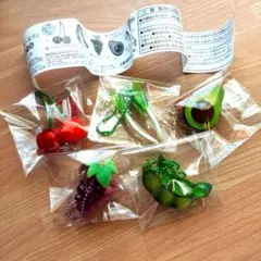 生物×宝石　食物編　全5種 フルコンプリート　ガチャ