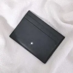 モンブランMONTBLANCマイスターシュティックレザーカードケース黒ブラック