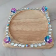 【ハンドメイド】アクセサリートレー グラデーションフラワー