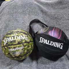 SPALDING COMMANDER 迷彩バスケットボールとバッグ