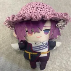 ぬい用　麦わら帽子　薄紫　10㎝