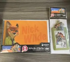 ズートピア　一番くじ ステッカー、カードホルダー&カードセット