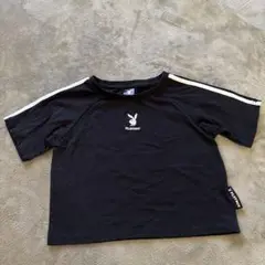PLAYBOY ブラック ラグランTシャツ