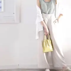 【ヴィンテージ】青×白ドット柄 ノースリーブタンクトップ4L 重ね着