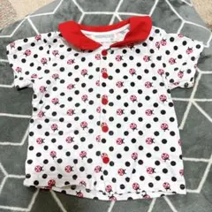 CROISSANCE BEBE 半袖 トップス 80 ブラウス てんとう虫