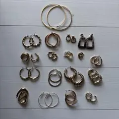 バンブー フープ ピアスセット