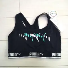 L【新品タグ付✨】PUMA ブラトップ ブラック×グリーン×シルバー