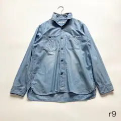 （r9）ネストローブ/size FREE /コットンシャツ/デニムシャツ/ブルー