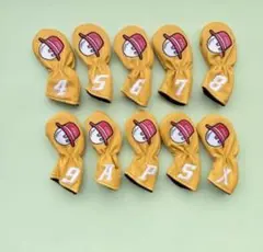★新品★マルボンゴルフ Malbon アイアンカバー10個 マルボン
