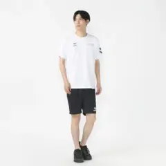ヒュンメル メンズ Tシャツ ハーフパンツセット プラクティスTスーツ