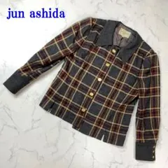 jun ashida ジュンアシダ ウールチェックジャケット 9 C4266