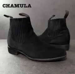 CHAMULA BOTIN CHARRO サイドゴアブーツ ブラック スエード