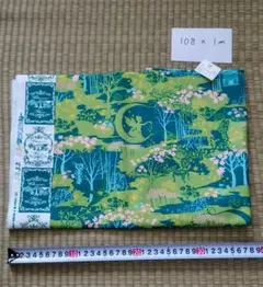 オックス生地　シャルムフルール　1m　藤久