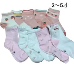 新品　2〜5才　靴下　幼稚園　保育園　ピンク　イチゴ　可愛い　女の子