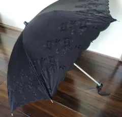 折り畳み傘 日傘 黒　晴雨兼用