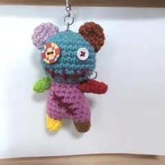 カラフルアミグルミキーホルダー