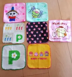 任天堂　キャラクターミニタオル　カービィ　ピクミン　ポムポムプリン