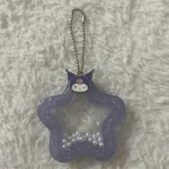 ハンドメイド クロミが乗ってるシャカシャカキーホルダー
