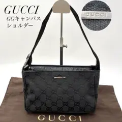 【美品 鑑定済】GUCCI GGキャンバス ショルダーバッグ ハンドバッグ