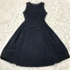 極美品✨FOXEY アクトレス ストレッチスムース バルーン ワンピース