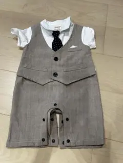 グレー セレモニースーツ 80cm ネクタイ付き