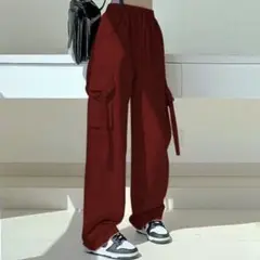 MAISON DE THERESE red cargo pants