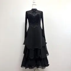 高級　prima boutique 社交ダンス　スパンコール　カップ付き　ドレス