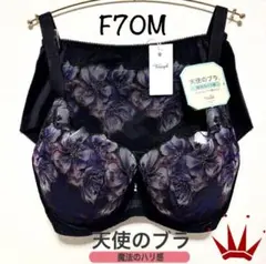 E70M トリンプ 天使のブラ 魔法のハリ感 マグノリア ブラ＆ショーツ PT黒