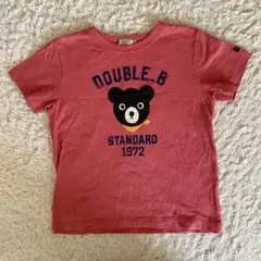 DOUBLE.B 赤 Tシャツ 130