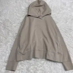7-idconcept ベージュ フード付きパーカー　38 M 日本製