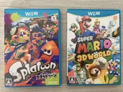 Wii Uソフト2本　スプラトゥーン＆スーパーマリオ3Dワールド