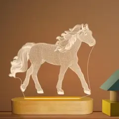 ☘️光学馬ナイトライト3Dイリュージョン馬が好きな方へプレゼント