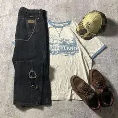 c-boy style Timberland リンガーTシャツ 古着