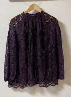 【新品】ドゥロワー ブラウス レース トップス 36 blamink