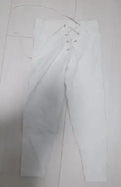 Ocean Blue アメフト風レギンス スパッツ 白 Fサイズ