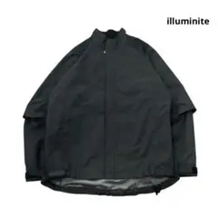 illuminite ナイロンジャケット イルミナイト 総柄 黒 XL