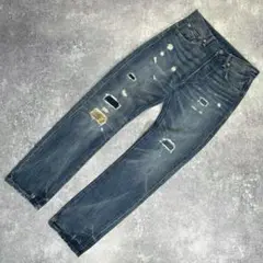 Levi's 501 リペア パッチワーク ボタンフライ【W28 L32】小窓