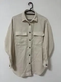 GU ベージュ 長袖シャツ 231-20748104-009