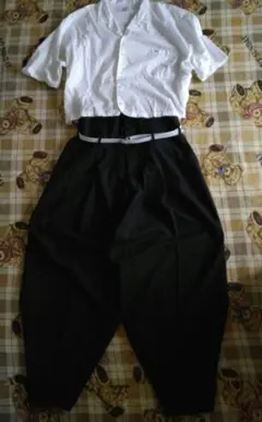 激レア【ボンタン】３段ハイウエスト　ヒザボン　当時物昭和　変形学生服