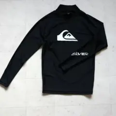 H25) クイックシルバーQUICKSILVER 長袖ラッシュガード　黒　M